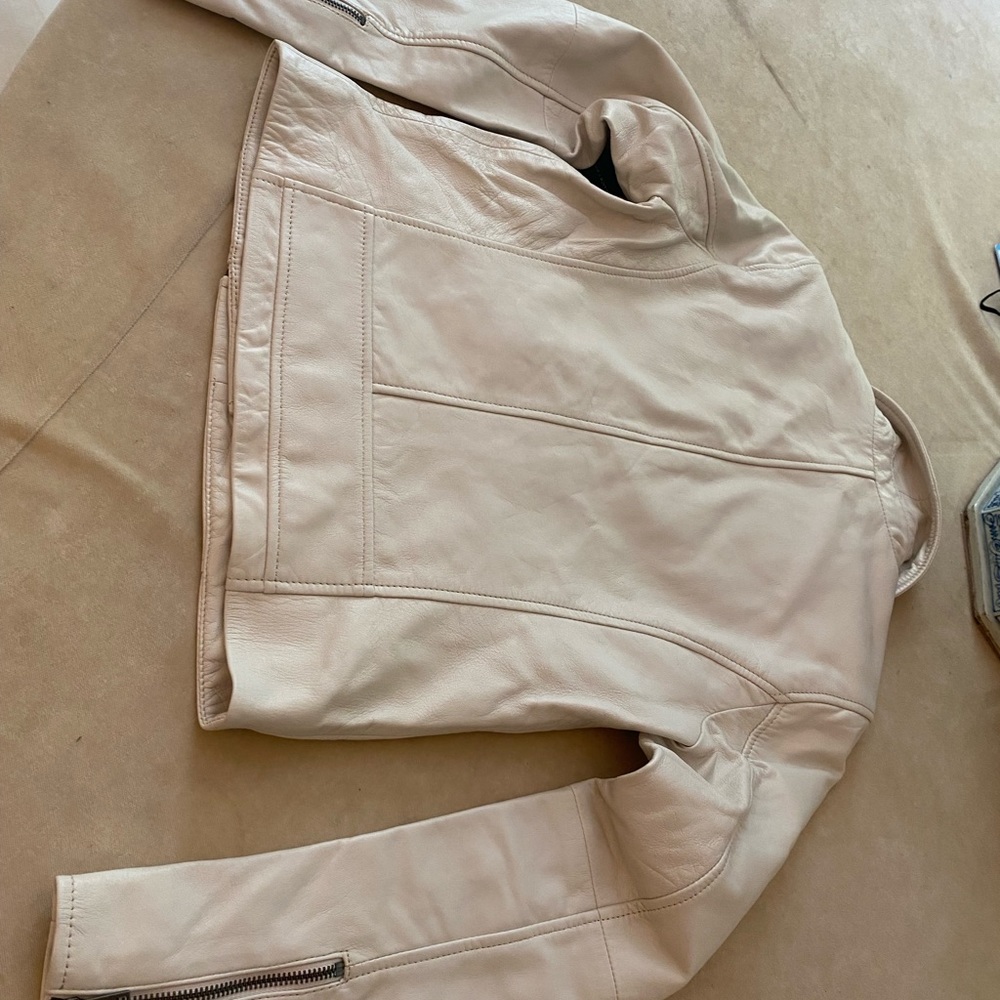 Genuine Leather NWT Moto Jacket Lucky Brand Small - Picture 3 of 3